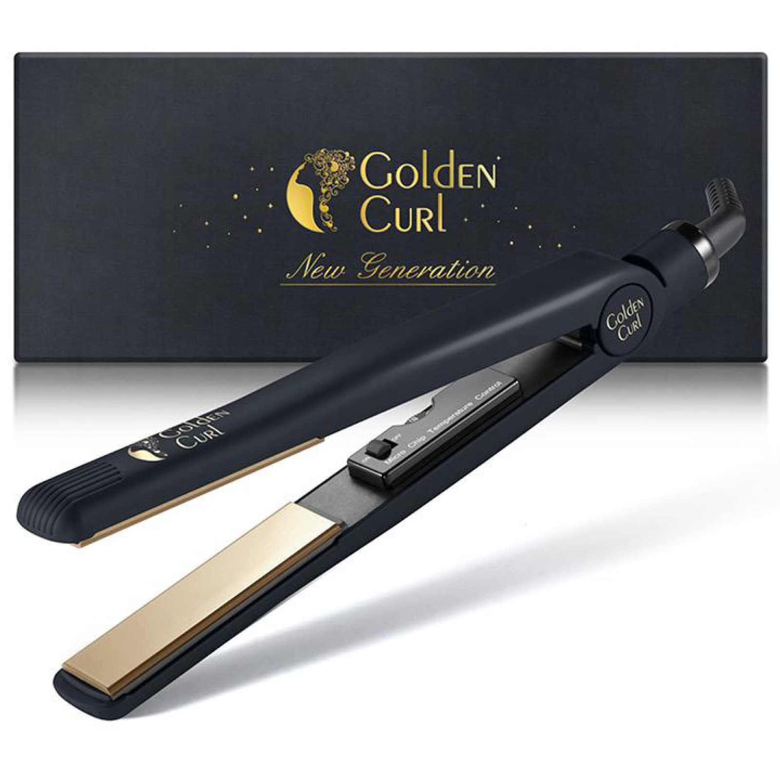 Golden Curl Ferro Lisciante per Capelli GL829 Rivestita in Tormalina, (T6K)