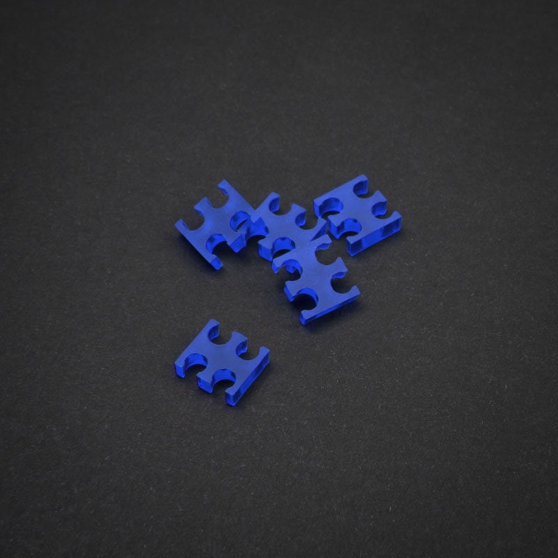 King Mod 4-slot cable comb 3mm small blue set of 5 Alloggiamento ZUUV-156