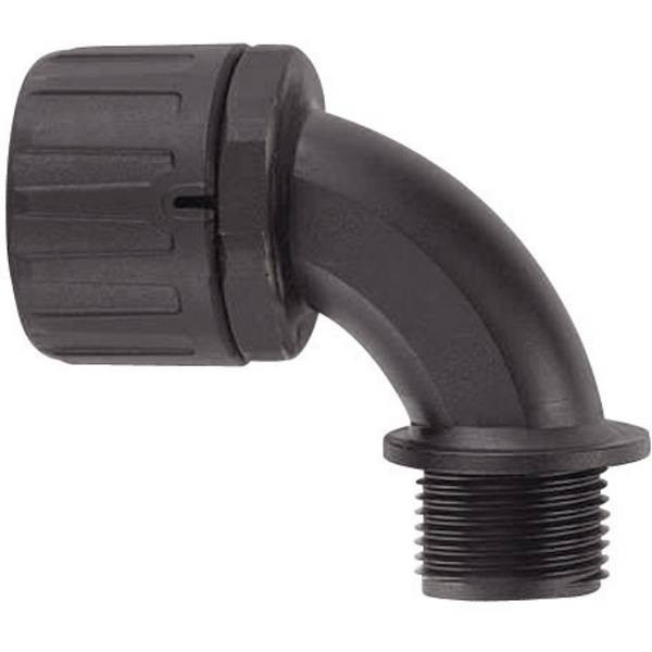 HellermannTyton 166-22203   HG16-90-M20 Raccordo a vite del tubo flessibile Nero