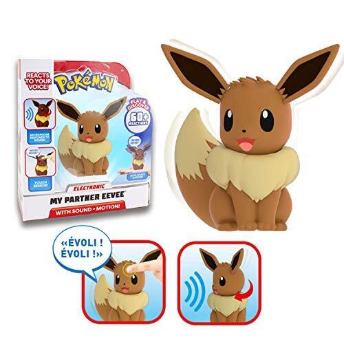 NONAME POKEMON - Mon partenaire Evoli - Statuetta interattiva 12cm (J3Q)