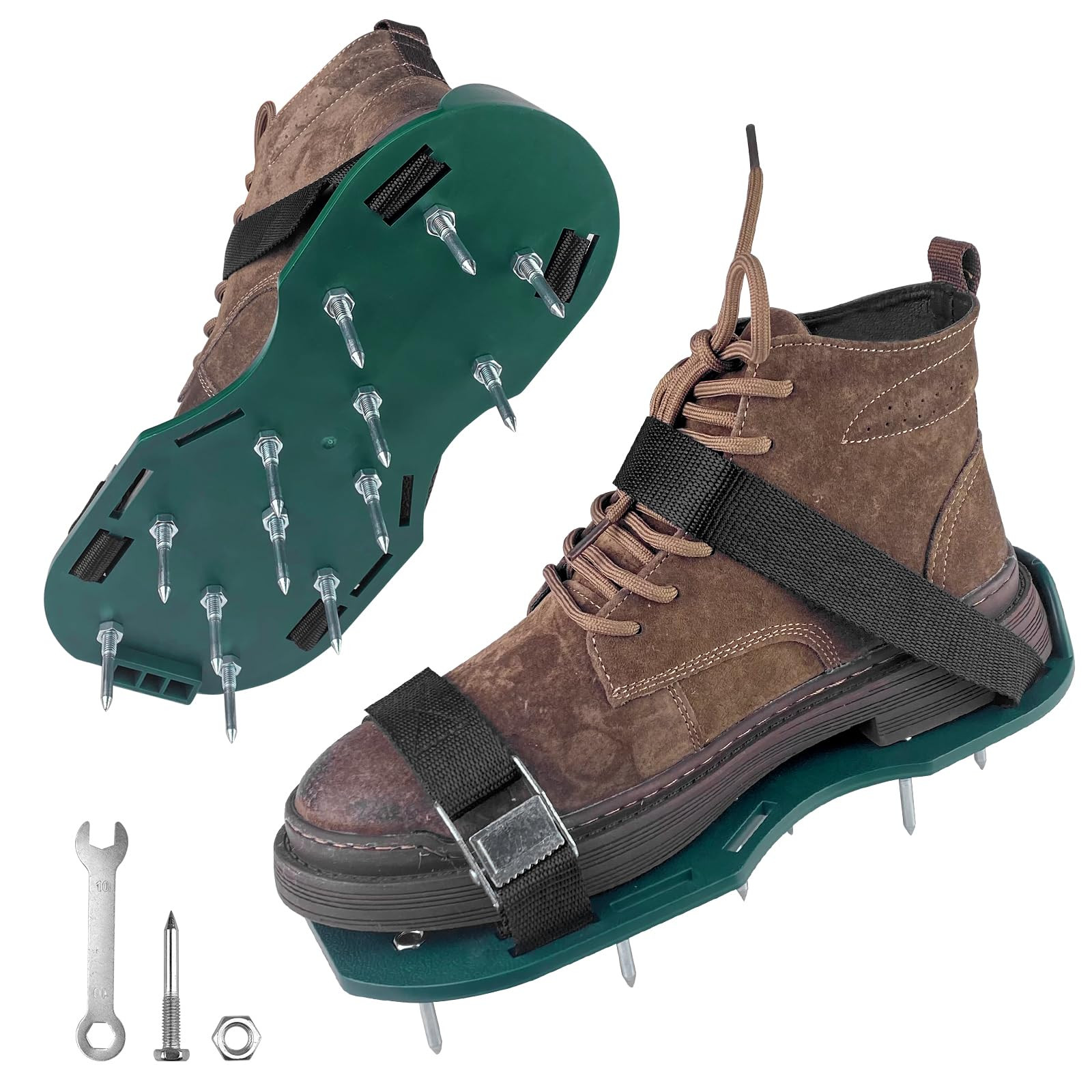 Relota Arieggiatore Prato Scarpe Chiodate, Scarificatore per Prato, (E9t)