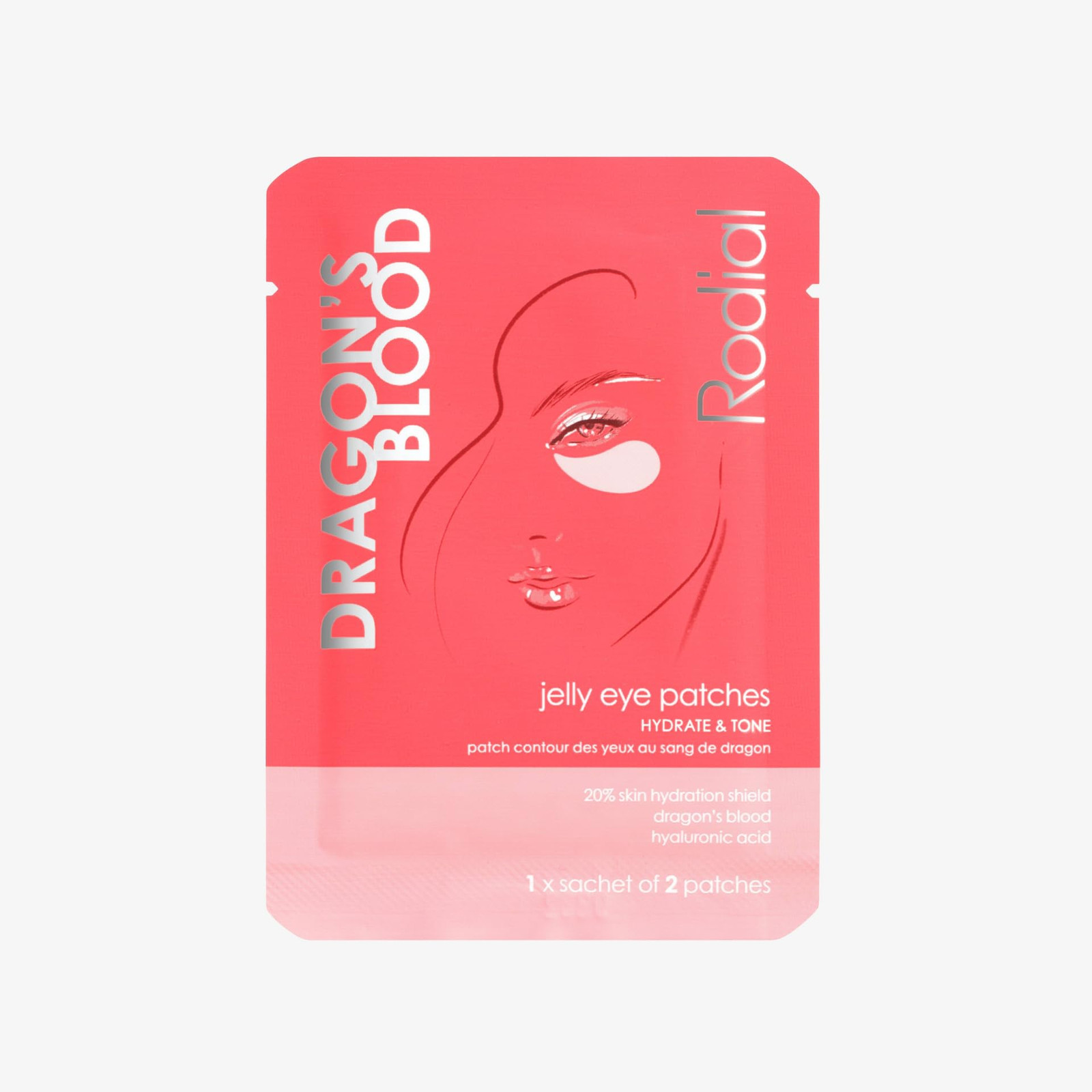 Rodial Dragon's Blood Jelly Eye Patches (1 Bustina) - Elasticità e (l2p)