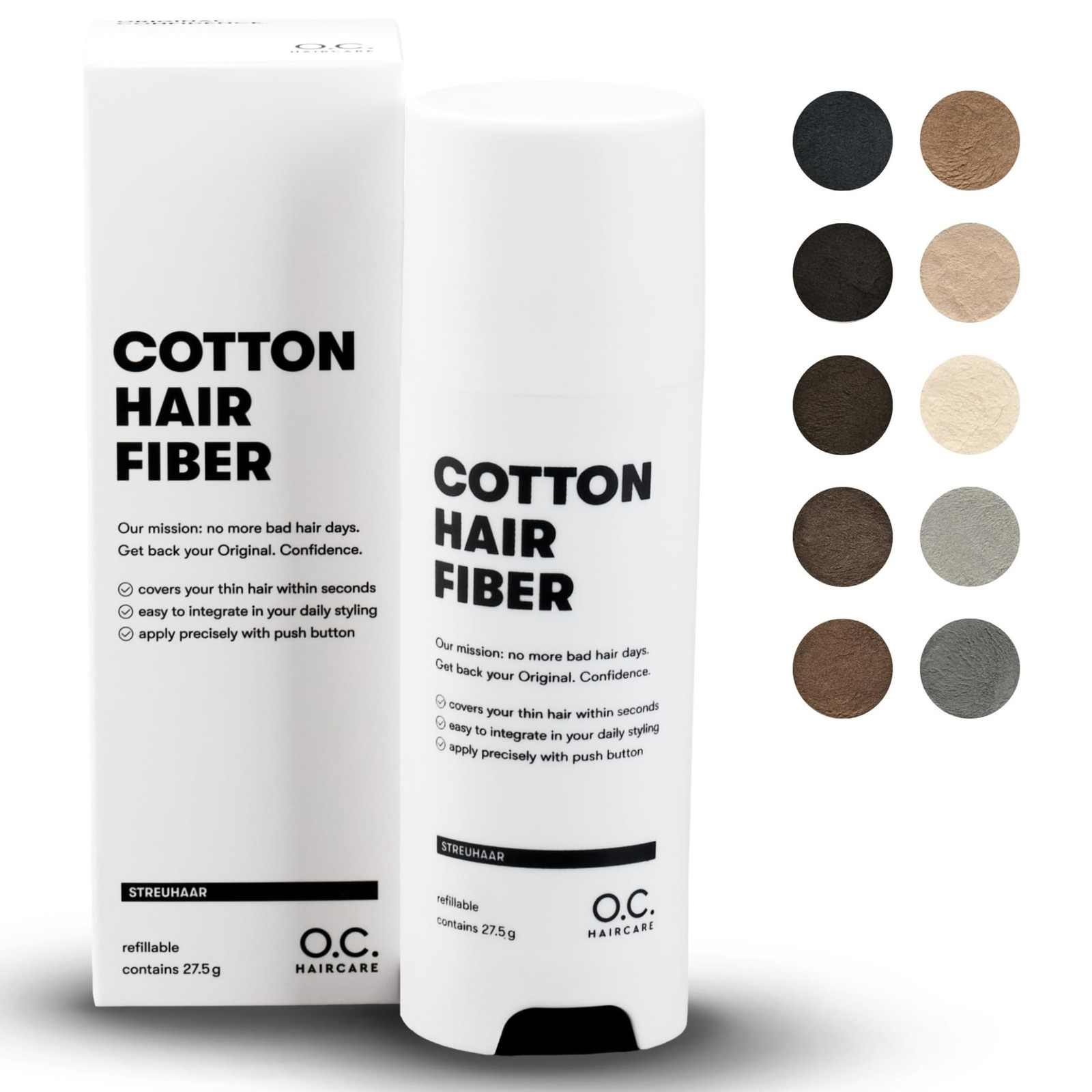 O.C. HAIRCARE Capelli per infoltire i capelli – per separazioni, punti (d5M)