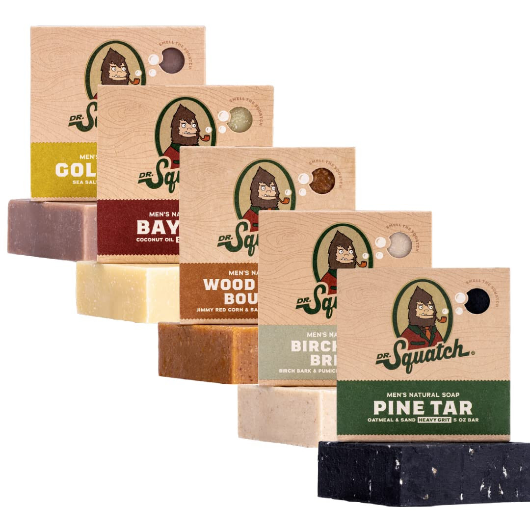Dr. Squatch Saponetta tutta naturale per uomo, confezione da 5 barrette - (x5V)