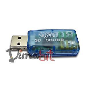 Scheda Audio 5.1 Usb 2.0 Plug And Play