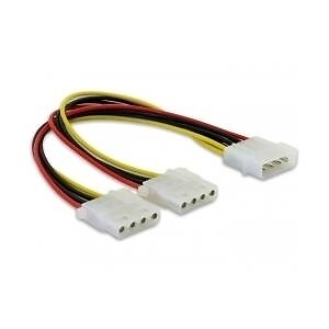 DeLOCK - Sdoppiatore di rete - alimentazione interna 4 pin (M) - alimentazione i