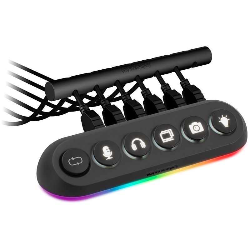 Streamplify HUB DECK 5 RGB-Controller black, RGB RGB-USB-Hub SPUH-HD51217.11