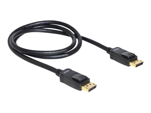 Delock Cable DisplayPort 1.2 male > DisplayPort male 4K 1 m 1 m Nero 82423