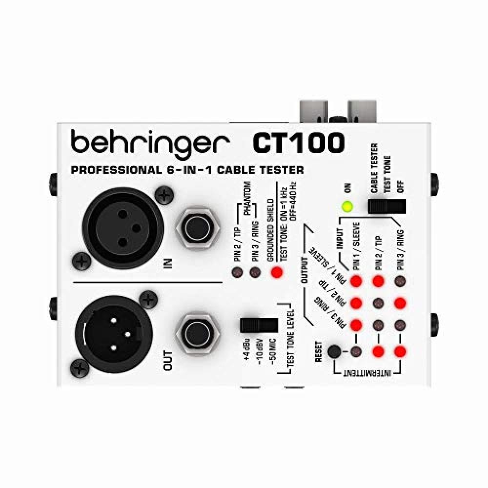 Behringer CT100 Tester per cavi professionale 6 in 1 - NUOVO