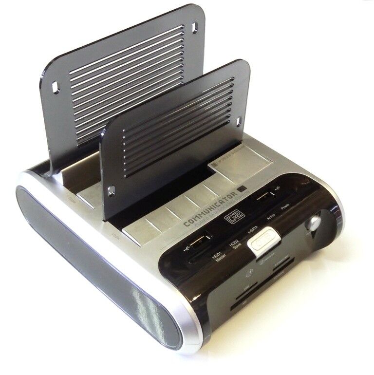 *Zs- Winstars Dual Docking Station per HDD SATA 3.5" 2.5" Sim Reader  Flash Card