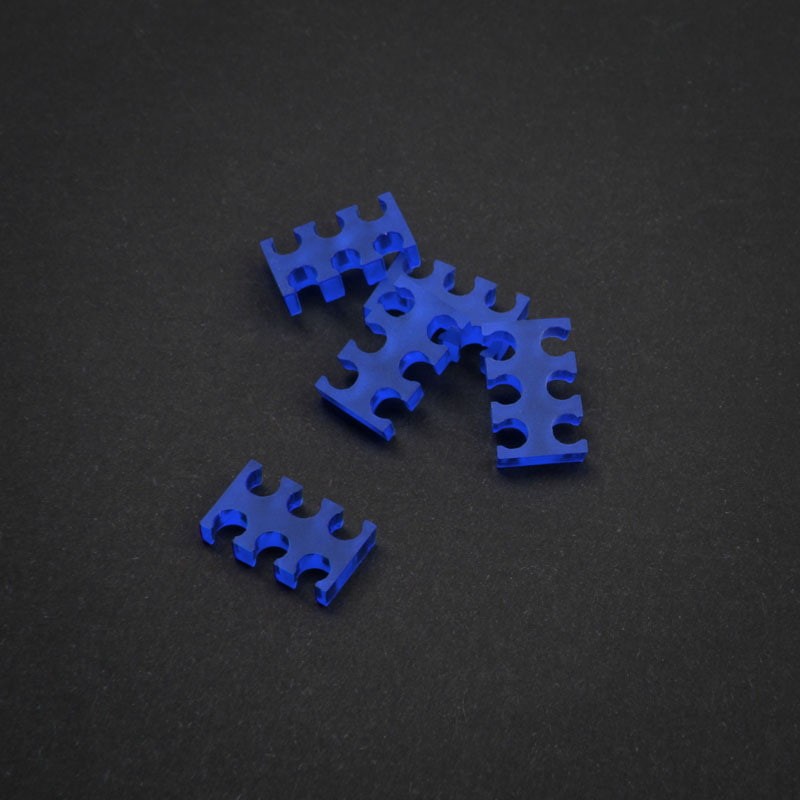 King Mod 6-slot cable comb 3mm small blue set of 5 Alloggiamento ZUUV-171