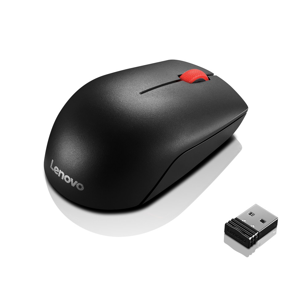 Lenovo Essential mouse Funk Ottico Nero 3 pulsanti 1000 DPI