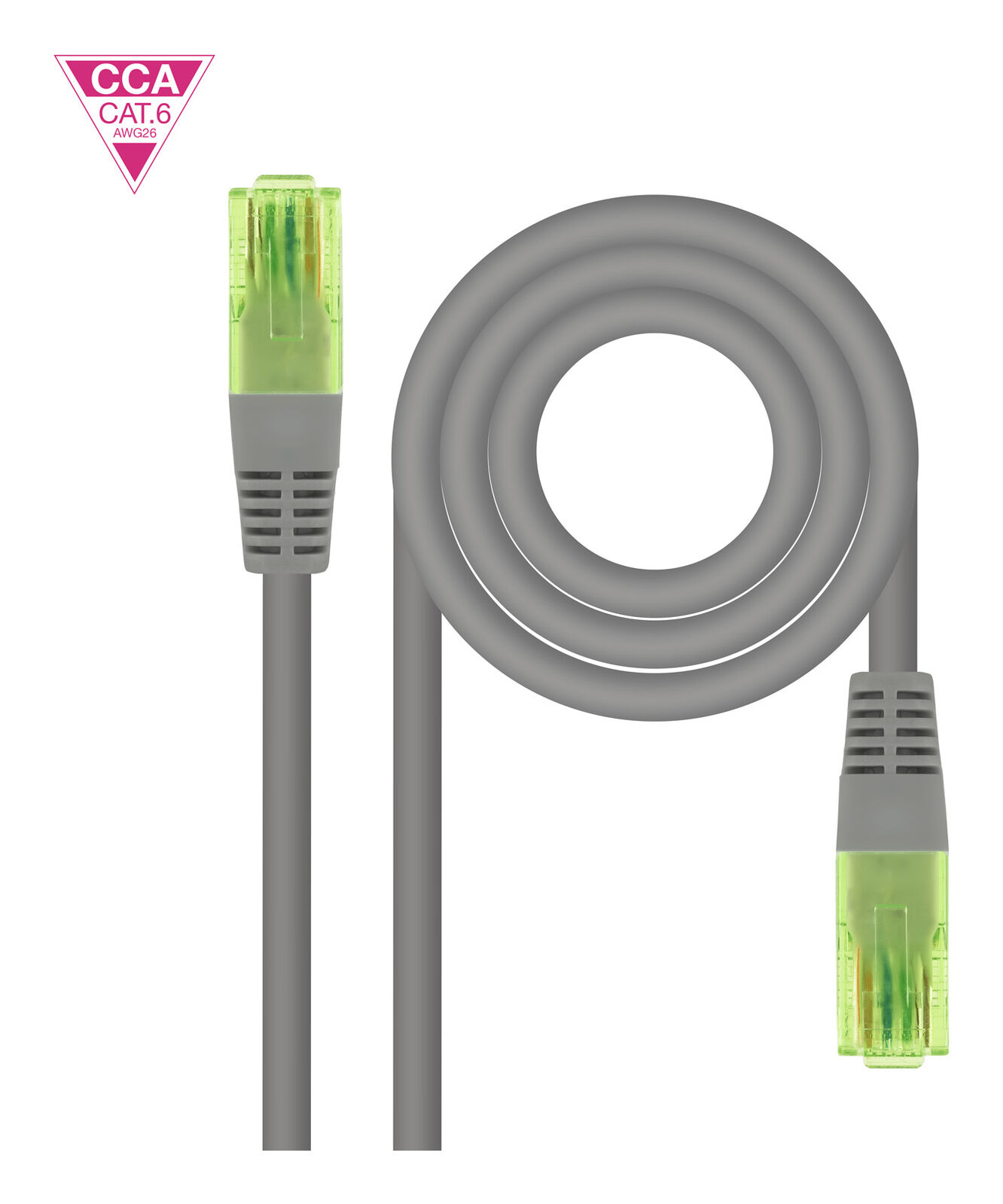 Nanocable 10.20.1405 cavo di rete Grigio 5 m Cat6 U/UTP (UTP)