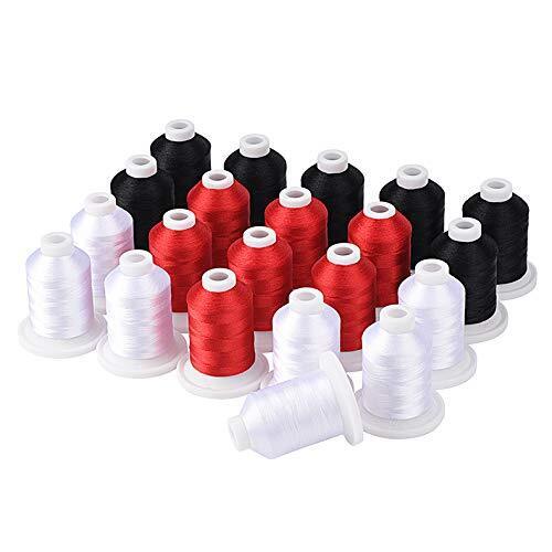 Simthread, kit di filo per macchina da ricamo 800Y, 21 bobine di colore (F1n)
