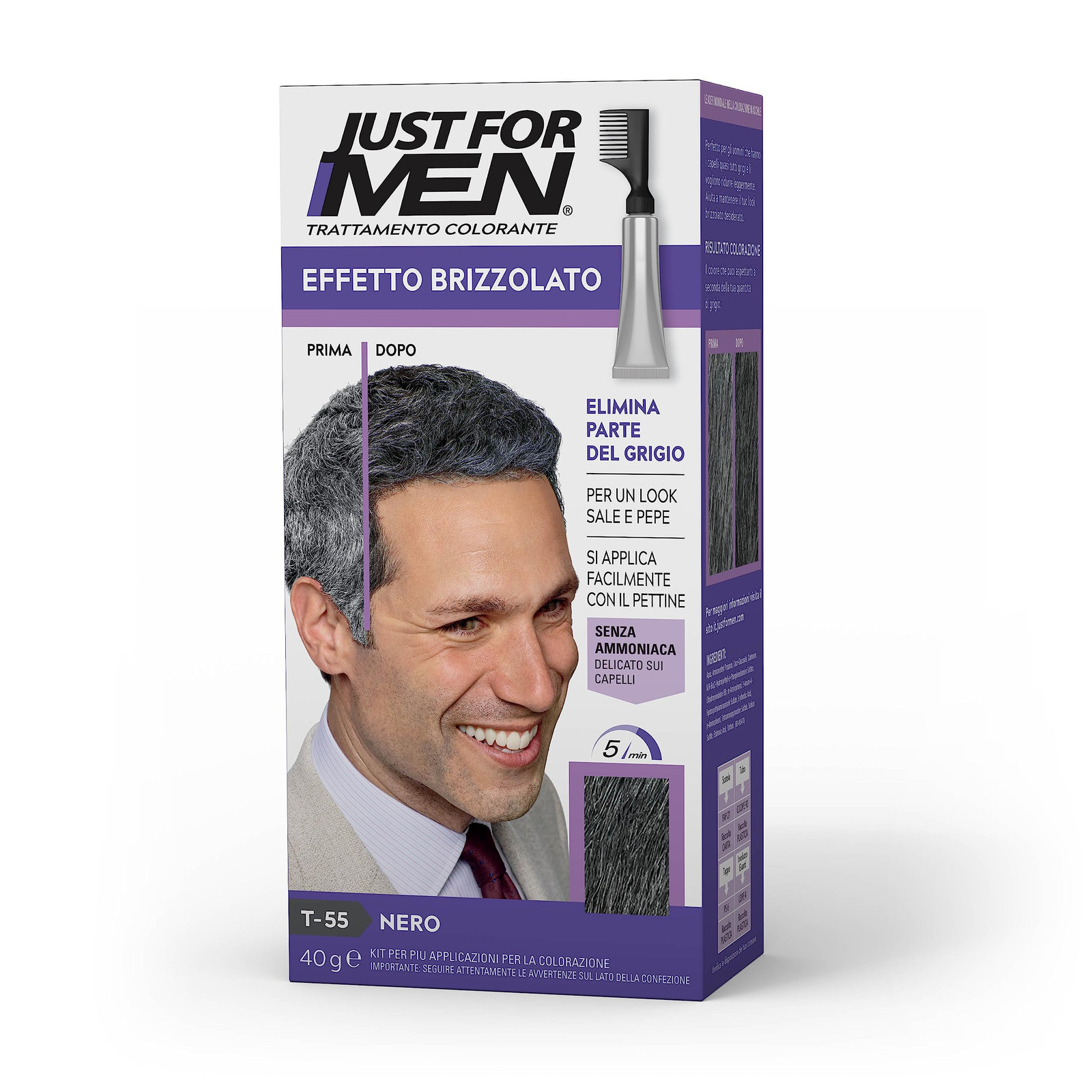 Just For Men Touch Of Gray, Trattamento Colorante Graduale Per Capelli (U9i)