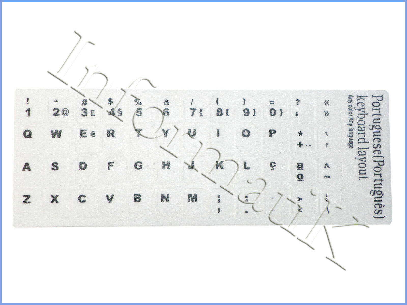 Adesivi Bianchi White Portugues Stickers Keyboard Autocolantes Brancos x Teclado