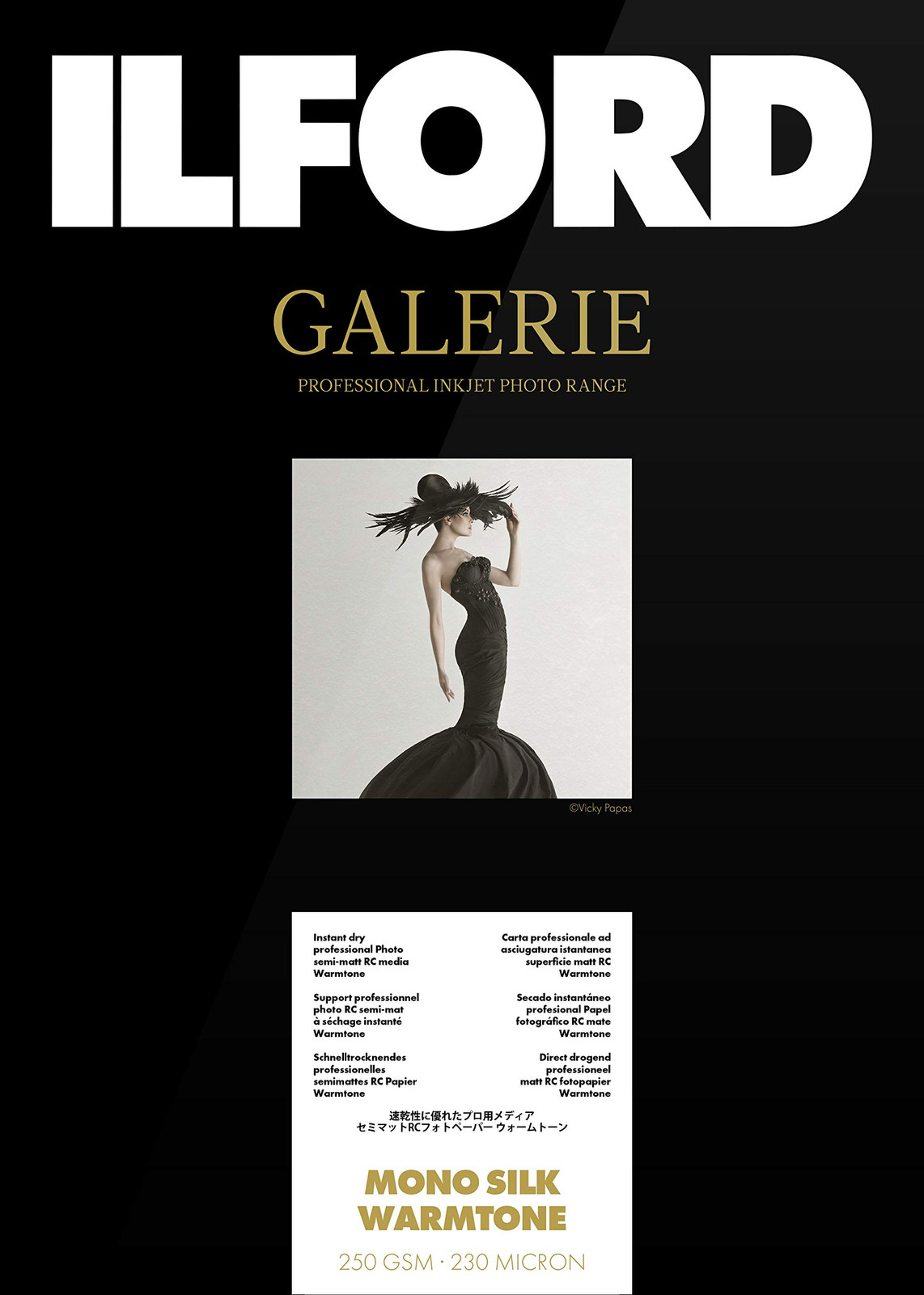 Ilford Galerie mono Silk Warmtone – Carta fotografica, formato A4, 25 (C6E)
