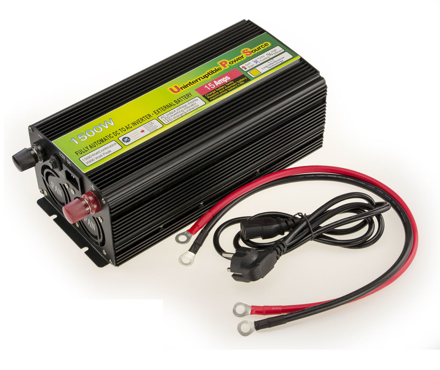 CARICATORE Inverter Di Tensione 12V A 220V Potenza 1500 WATTS TIPO UPS