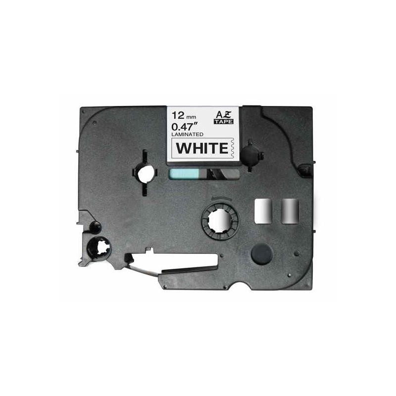 CASSETTA NASTRO TZ-231 TZe-231 LAMINATO COMPATIBILE BROTHER TESTO NERO SU BIANCO