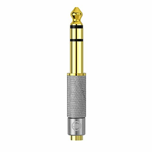 Geekria Apollo 6.35 mm maschio a 2.5 mm femmina adattatore audio jack stereo, 6.