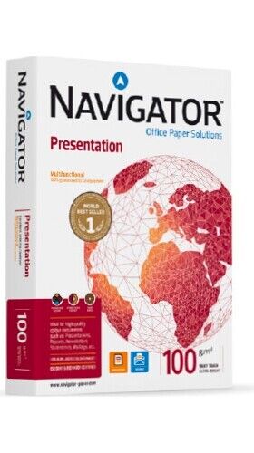 Risma Carta A4 5 risme Opaco Bianco Navigator PRESENTATION NPR1000147