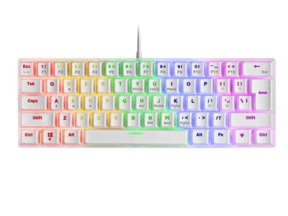 MARSGAMING Mk60 Tastiera Gaming Meccanica Frgb, Antighosting, Switch Meccanico B