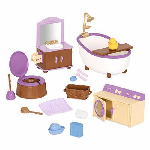 Li'L Woodzeez- Li’l Woodzeez Laundry & Bathroom Set, 6471Z (I4g)