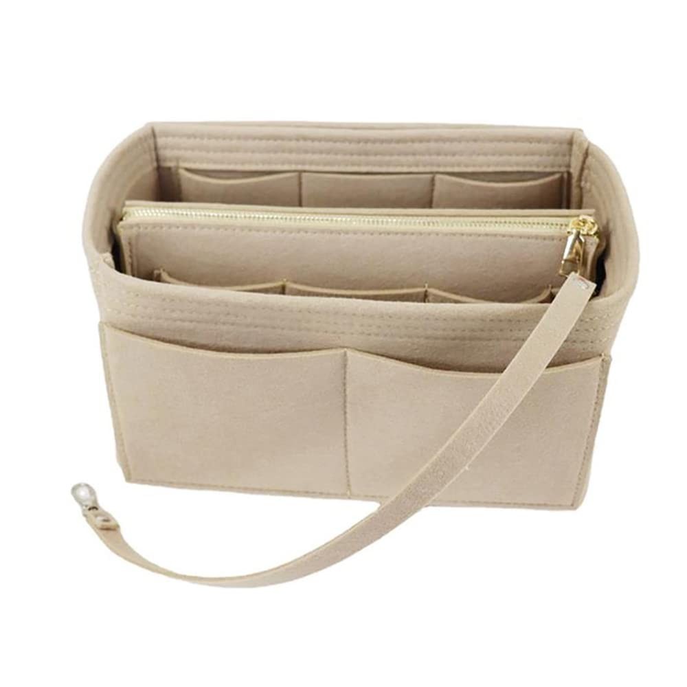 Inserto Organizer per Borsetta, 2 in 1 Bag in Bag Insert con Cerniera in (r5a)