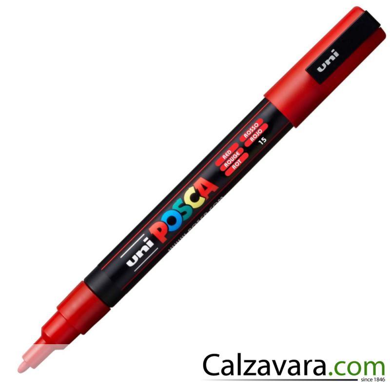 Uni-Ball - Marcatore Uni Posca Punta Fine 0,9-1,3mm - ROSSO