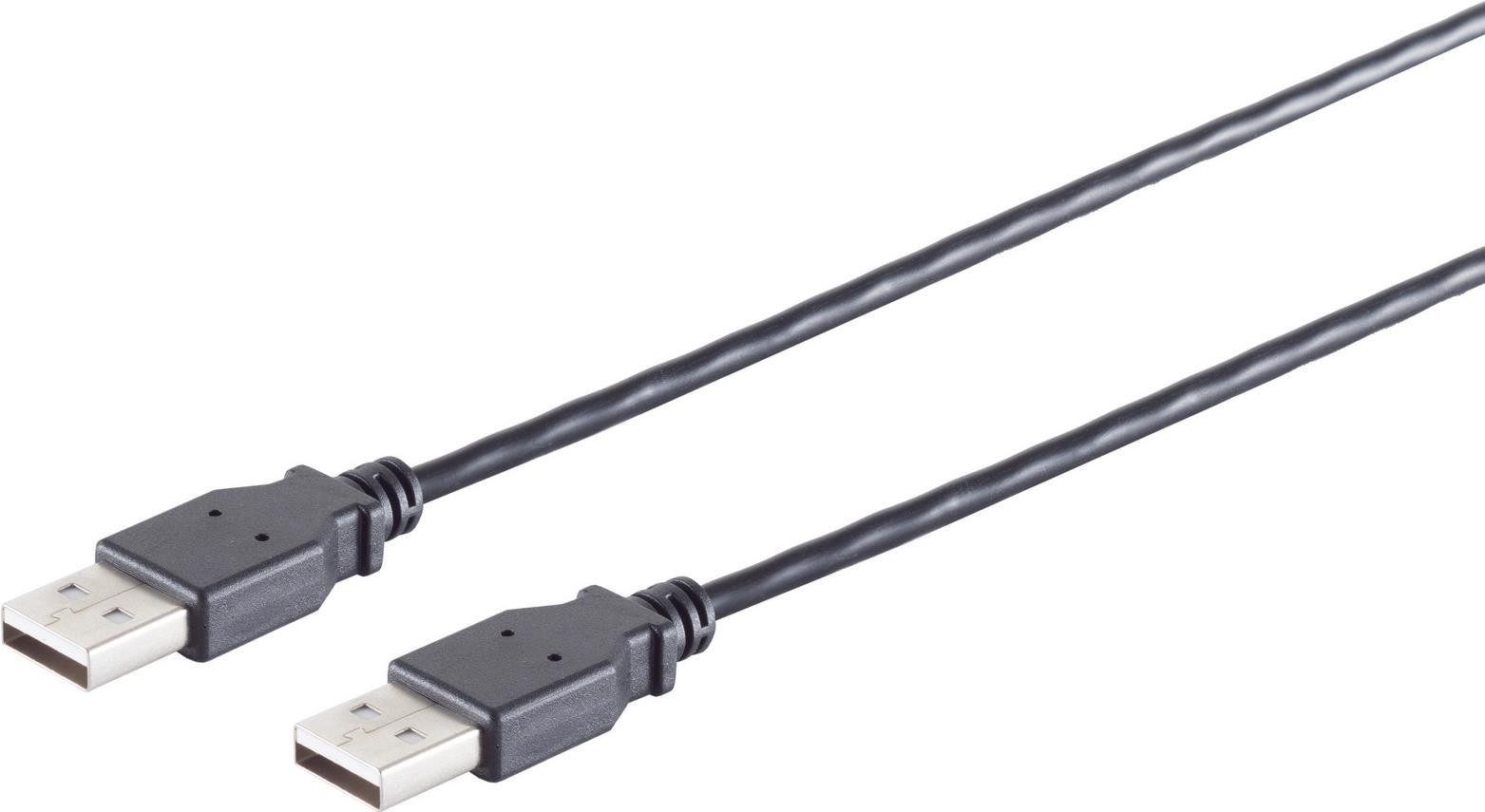 Cavo S/connettività USB High Speed 2.0 Plug A/A USB 2.0 Black 30 m (13-22045))