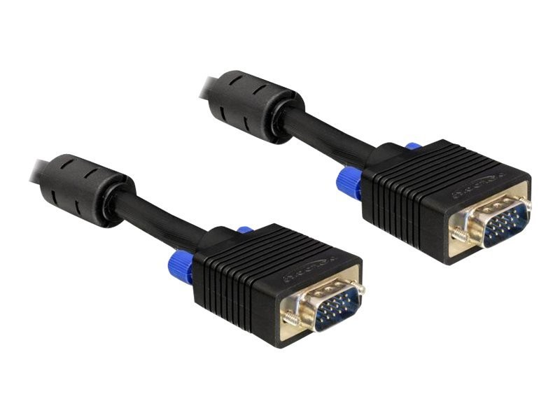Delock 20m VGA Cable 20 m VGA (D-Sub) VGA (D-Sub) Maschio Maschio Nero 82562