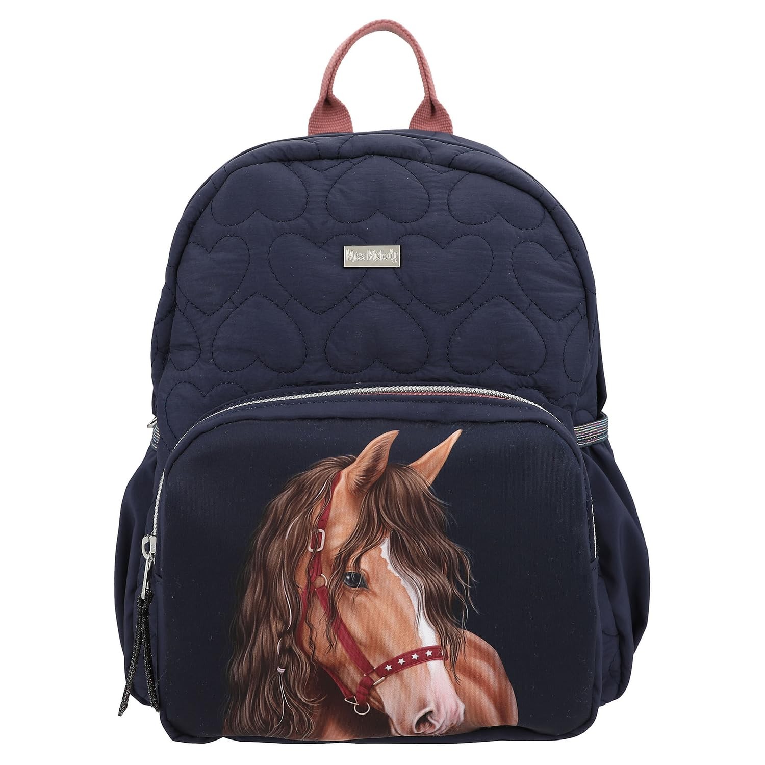 Depesche 13191 Miss Melody Horse-Zaino in Blu Scuro, con Motivo a (M6y)