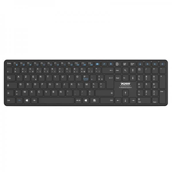 Port Designs 900903-R-UK tastiera Casa Bluetooth QWERTY Inglese UK Nero (KEYBOAR