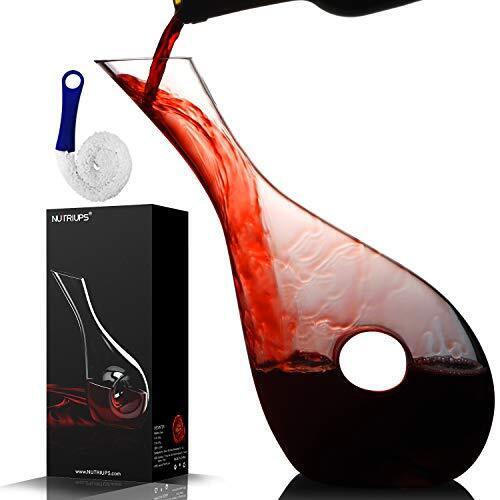 NUTRIUPS Decanter per Vino, Decanter per Vino Rosso, Decanter Vino, (M5E)