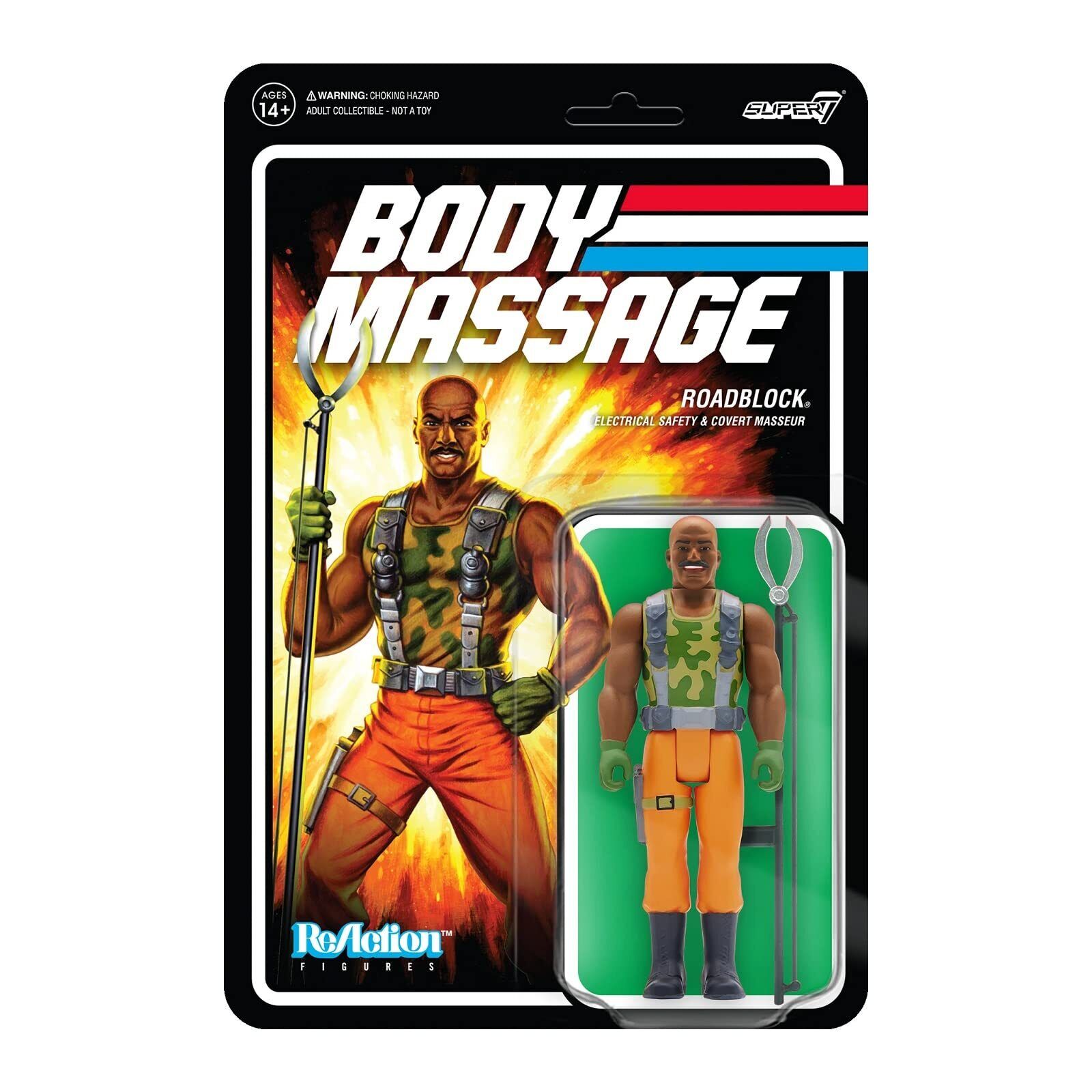SUPER7 GI Joe figurina ReAction Roadblock PSA 10 cm
