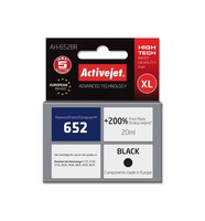 Activejet Inchiostro AH-652BR (ricambio HP 652 F6V25AE; Premium; 20 ml; nero)