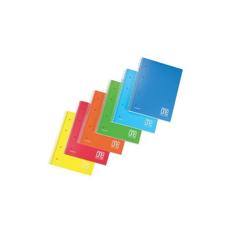 Quaderno spiralato Maxi One Color copertina in PPL - 80+1 ff  - A4 quadretto 4M