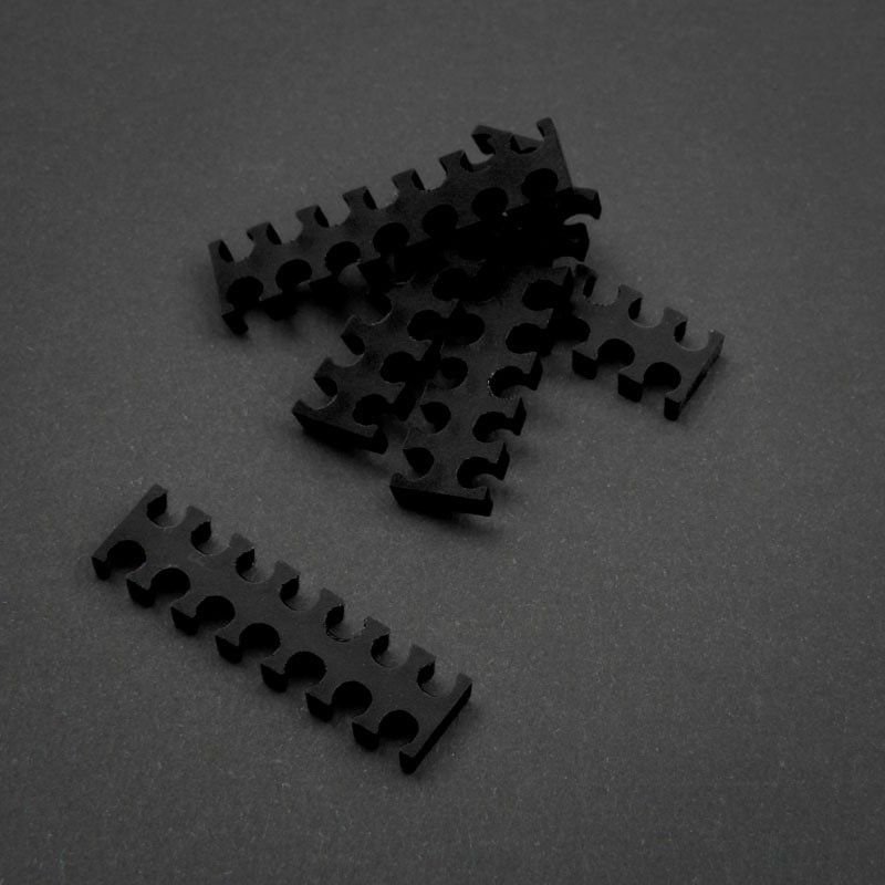 King Mod 14-slot cable comb 3mm small black set of 5 Alloggiamento ZUUV-129