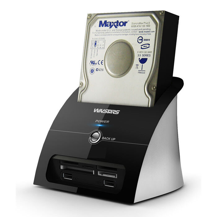 *Zs- Winstars DOCK DOCKING STATION HDD HARD DISK SATA USB 2.0  e-SATA HUB  CARD