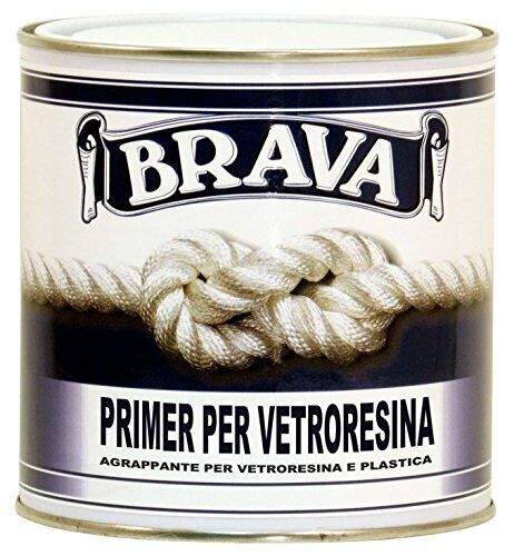 Brava PV7 Primer per Vetroresina e Plastica, Azzurro, 750 ml (d9a)