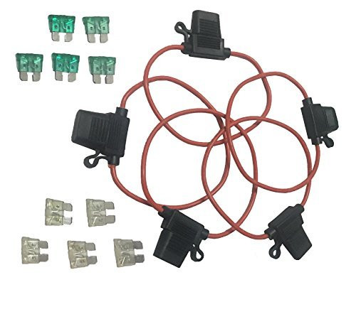 KOLACEN Automotive Truck Truck In-line Portafusibile da 14 AWG per (z9T)