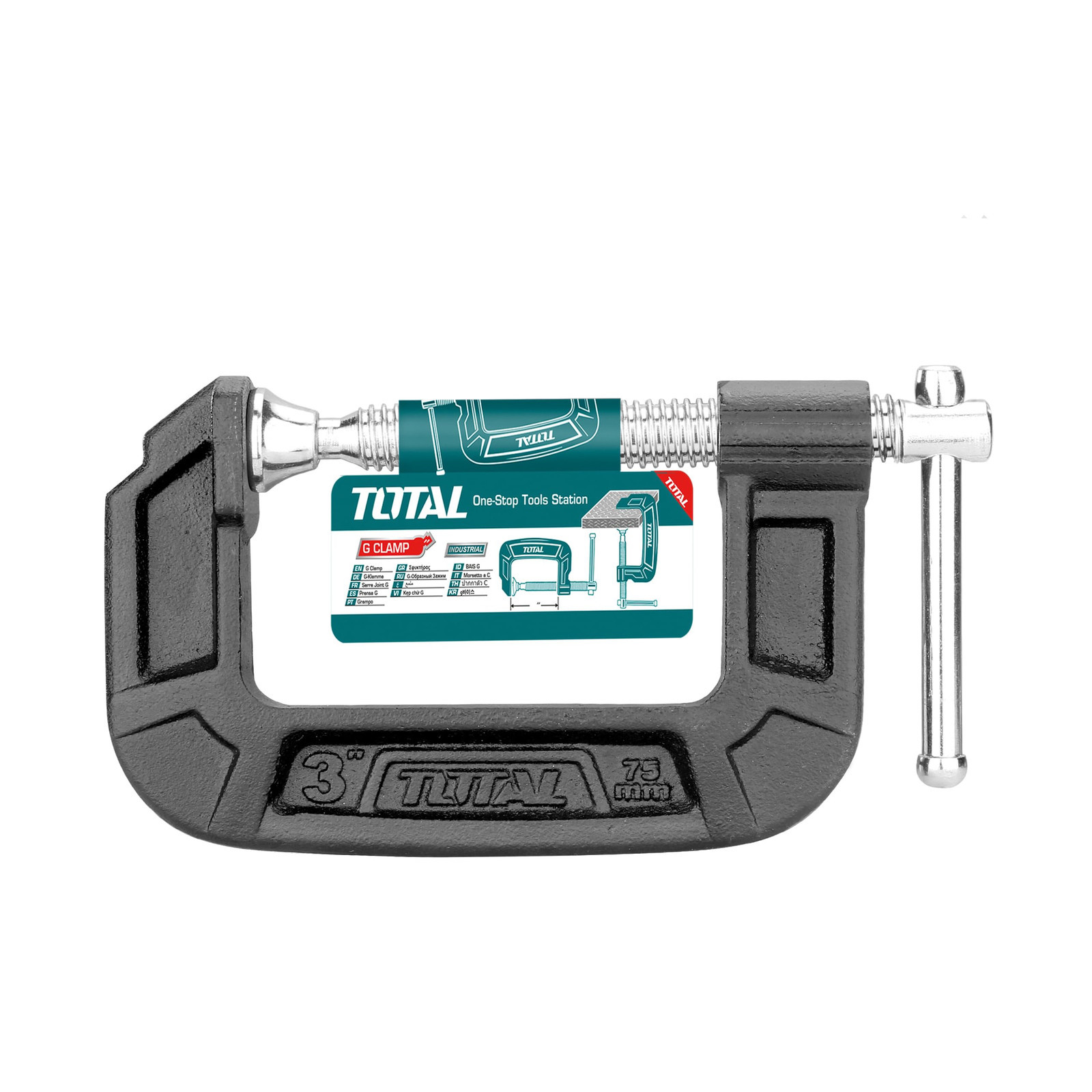 TOTAL - Vite di serraggio | Misura 75mm | Ideale per lavori di (Q8T)