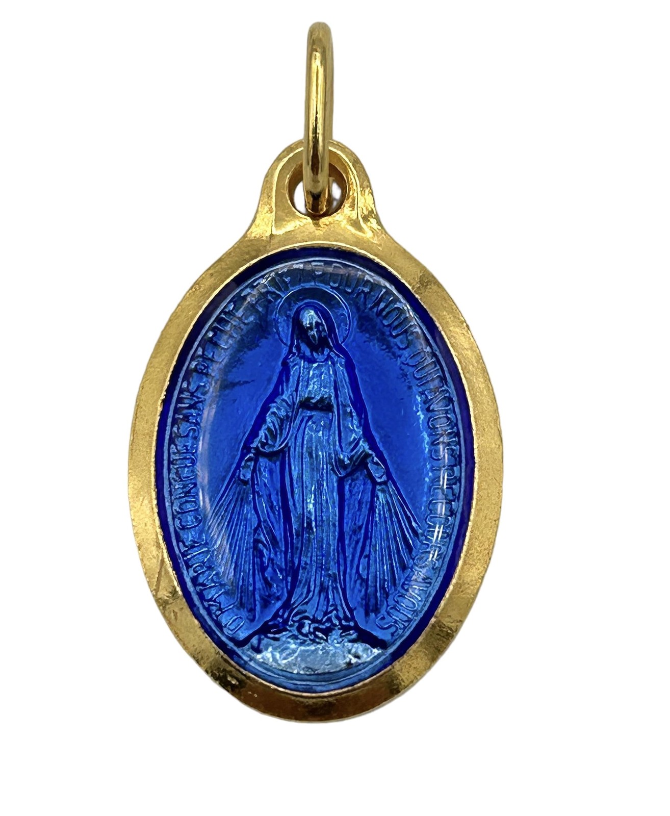 SERAL Medaglia Vergine Miracolosa - Made in Lourdes (dorato oro fine 24 (s8s)