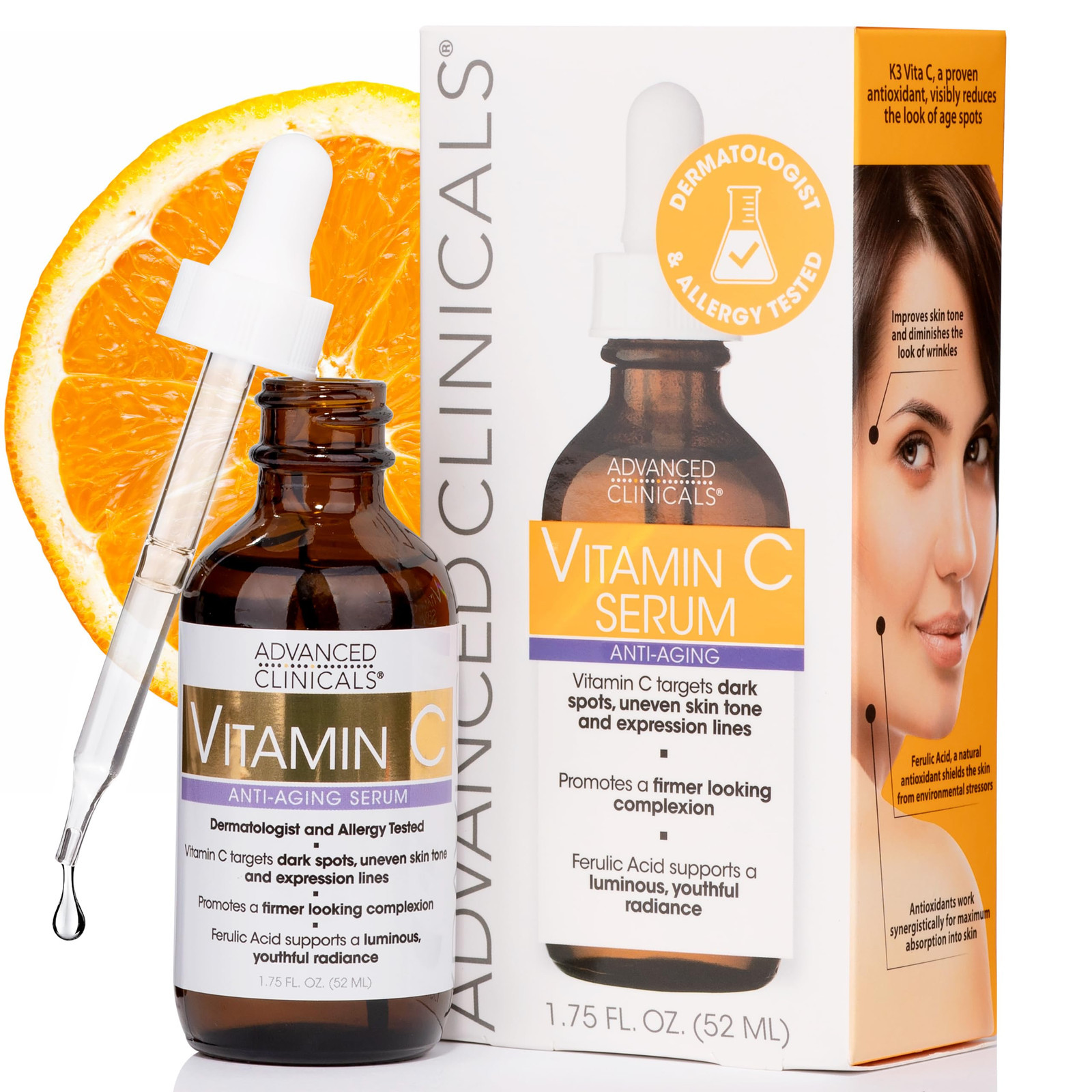 Advanced Clinicals, Vitamin C, Anti Aging Serum, 1.75 fl oz (52 ml) (v6d)