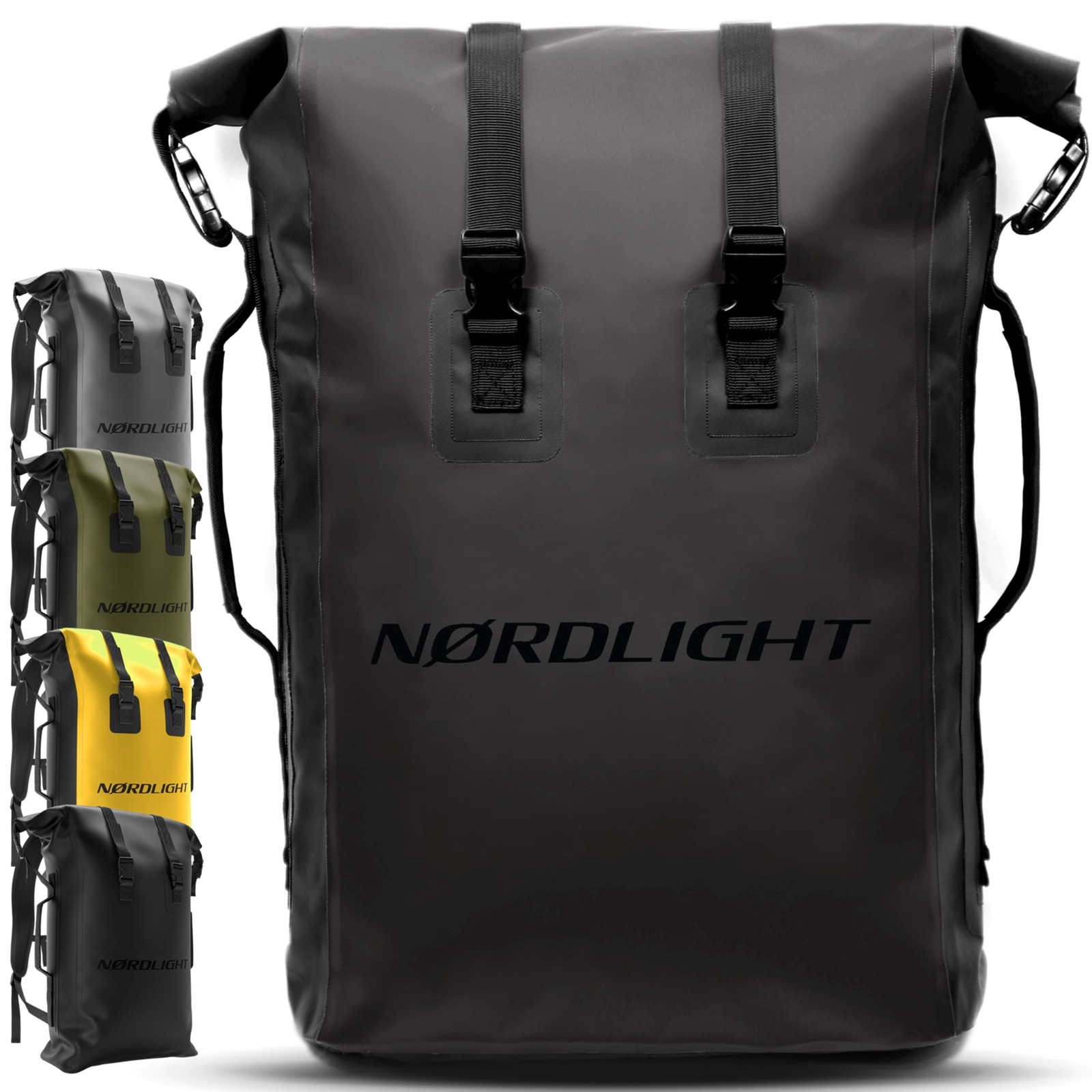 Nordlight Zaino impermeabile Dry Bag 35l - (Nero) Zaino Roll Top con (y2E)