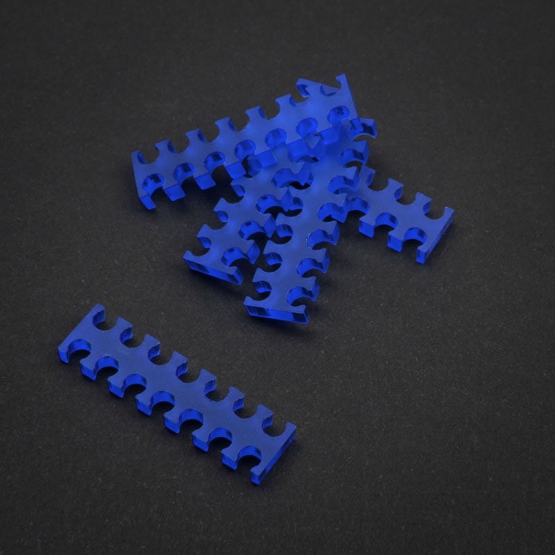 King Mod 14-slot cable comb 3mm small blue set of 5 Alloggiamento ZUUV-126