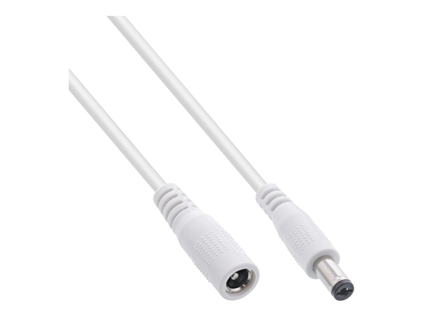 InLine Cavo di prolunga DC maschio/femmina 5,5x2,1mm AWG18 bianco 3m 26903E