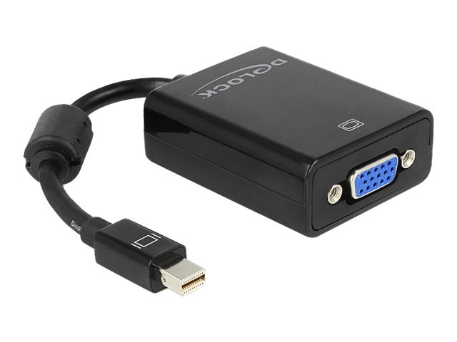 Delock 65256 0,18 m Mini DisplayPort VGA (D-Sub) Maschio Femmina Nero Adattatore