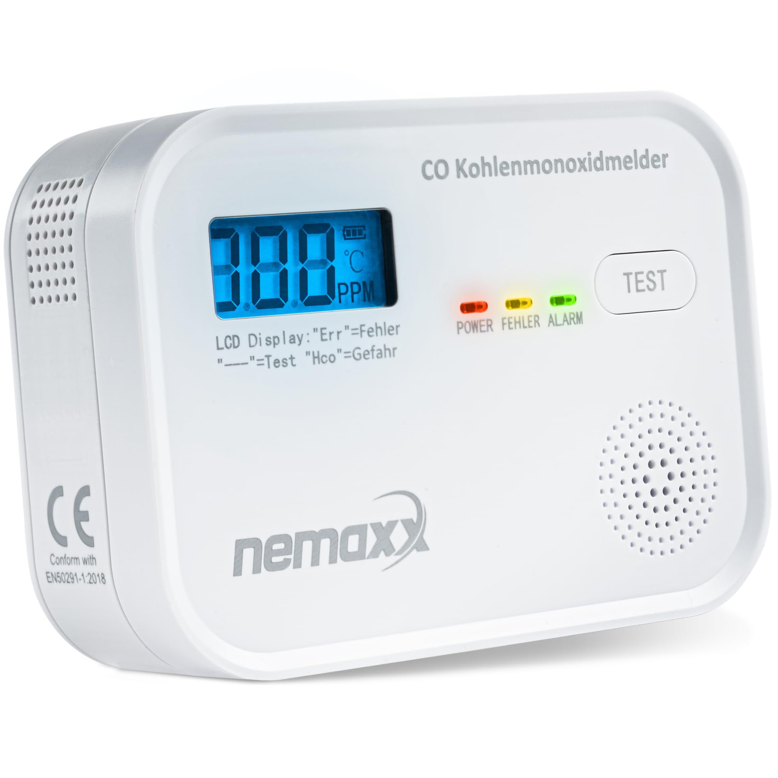 CO, rilevatore di monossido di carbonio, rilevatore di gas Nemaxx secondo (Z9b)
