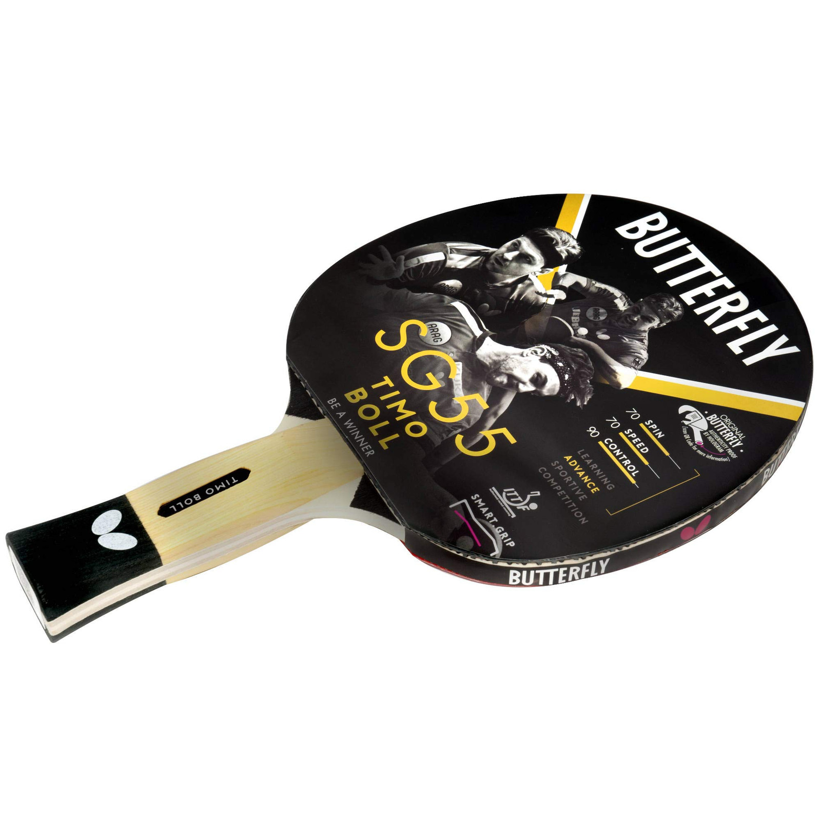 Butterfly Timo Boll SG55 - Mazza da ping-pong, approvata ITTF, 1,5 mm Pan (a0x)